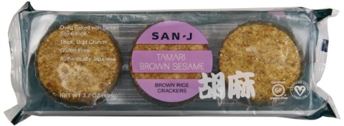 San-J Tamari Brown Sesame, Brown Rice Crackers