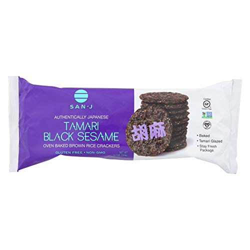 San-J Tamari Black Sesame, Brown Rice Crackers